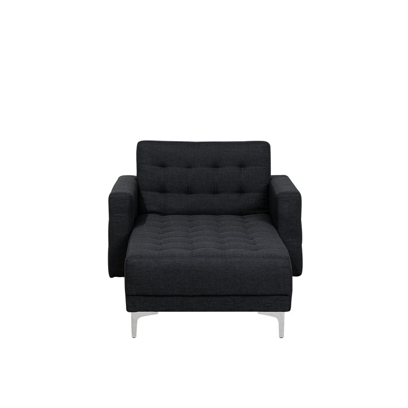 Finnegan Upholstered Chaise Lounge, Grey