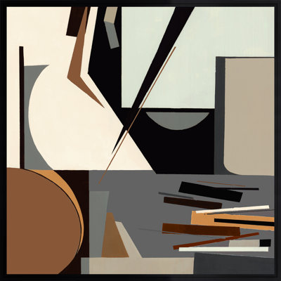 «Study Time II» par Sara Brown - peinture sur toile à cadre flottant