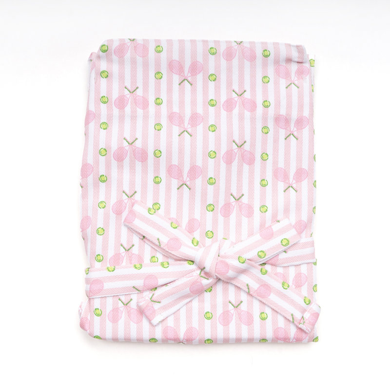 Pink Tennis Stripe Apron