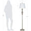 Argent traditionnel 61,5 po Davonya