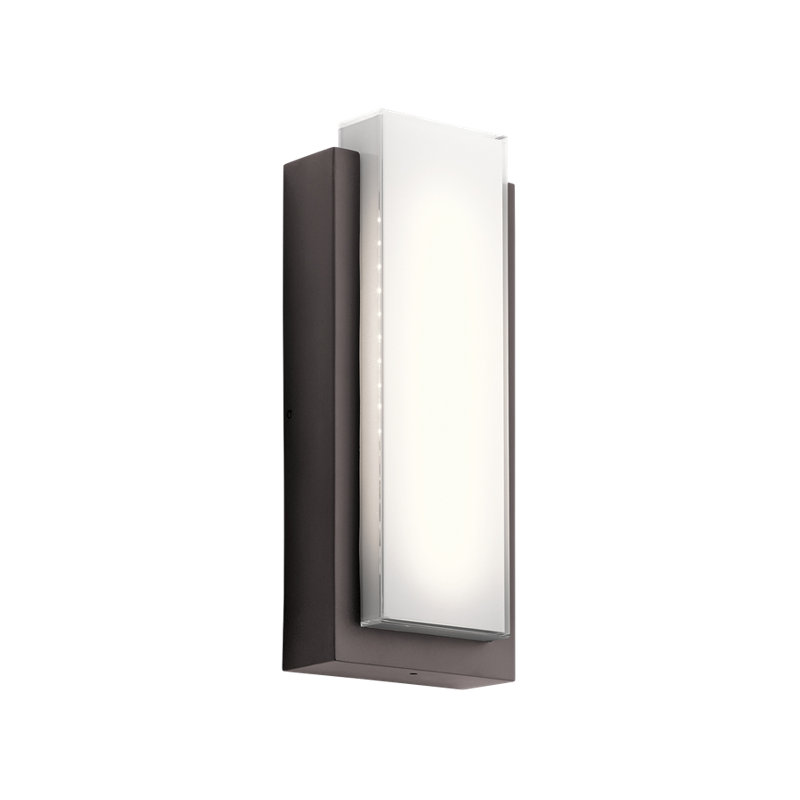 Plafonnier encastré d'extérieur 2 lumières Sevda, 18.75" H x 8" W