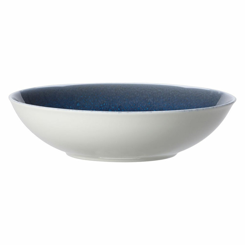 Art Glaze Bone China Pasta Dish, Candied Sky