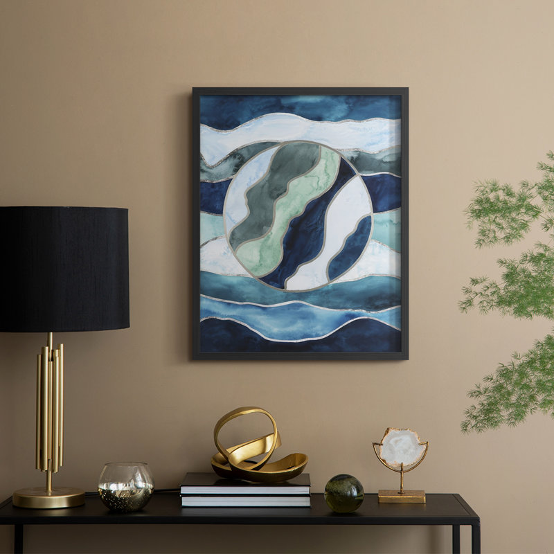 «Siren's portail I», reproduction encadrée - bois massif, H 30 po x l 24 po, Noir