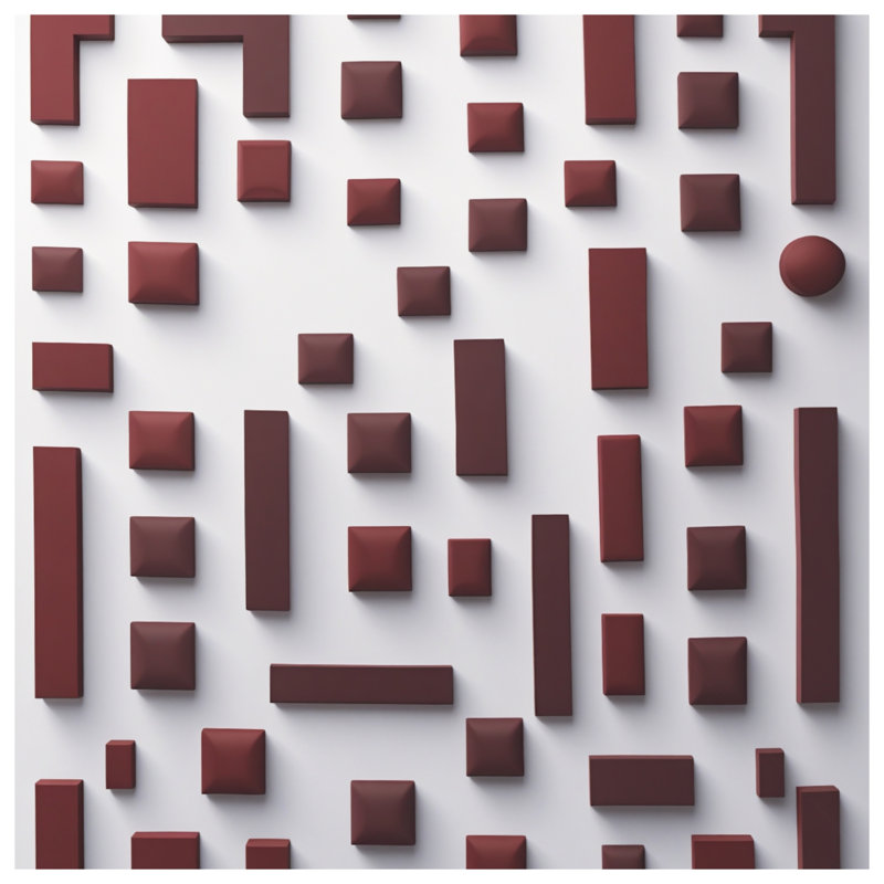 Coussins décoratifs rouges à double face, 18 x 18 inches