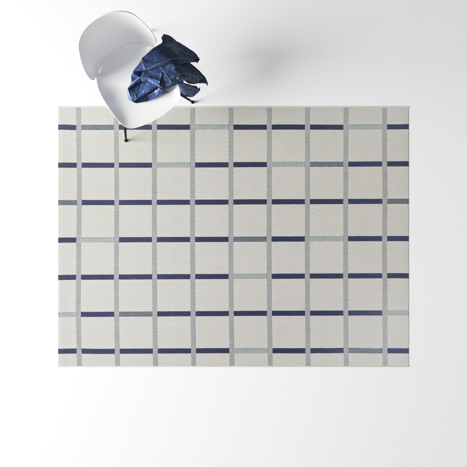 Leyla Gray Indoor/Outdoor Rug, Rectangle 5'3" x 7'
