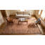 Tapis contemporain corail en laine noué à la main-124205721