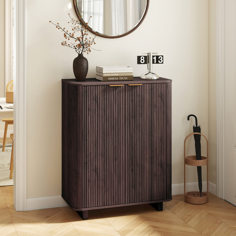 Armoire à chaussures 31,5 "à 5 niveaux, Noir