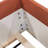 Twin Size Upholstered  Daybed Frame With Fence And Stairs,(BROWN+WHITE)-1054122500
