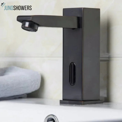 Robinet de meuble-lavabo moderne avec bec cascade et poignée simple au fini brossé