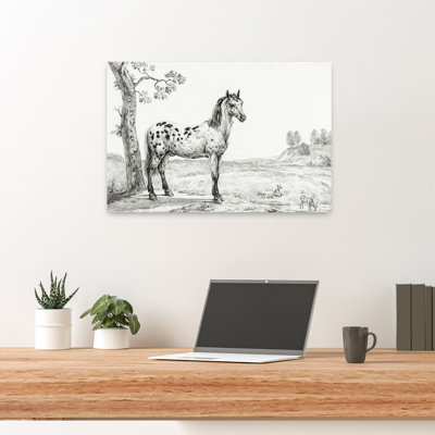 Art mural cheval rétro classique