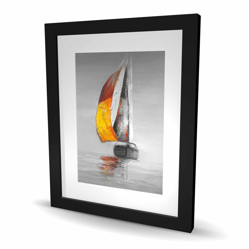 Voile - Reproduction matelassée encadrée marine pour chambre à coucher | Décoration intérieure