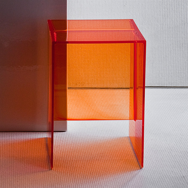 Max Beam End Table, Tangerin Orange