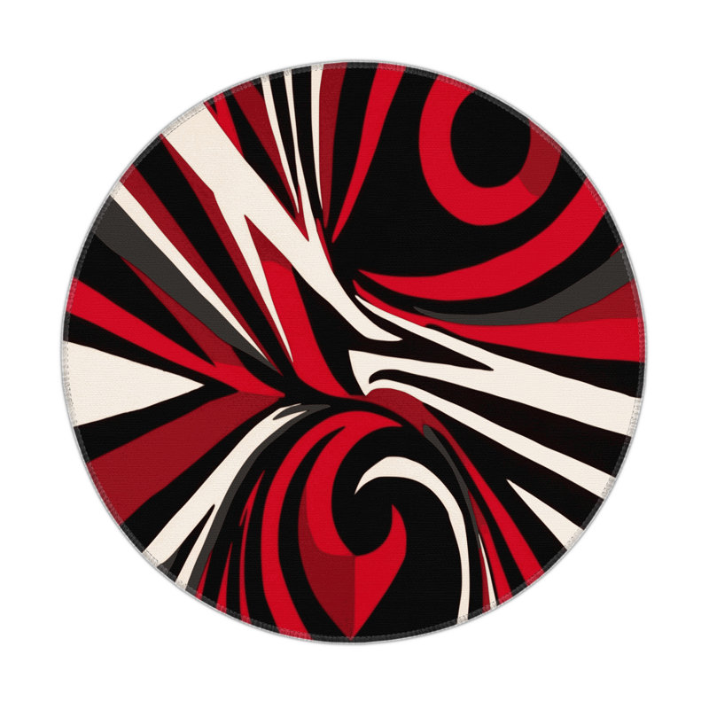 Twilight Eruption Indoor And Outdoor Area Rug, Round 5'