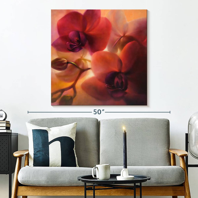 Harnek Orchids, 33" H x 33" W