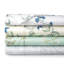 Ensemble de 2 taies d'oreiller Southshore Fine Linens Myosotis Scorpioides, coloris gris Myosotis, 100 % coton satiné à fibres longues, 300 fils/cm², imprimé floral Myosotis, format King/California King-30565529-30266460