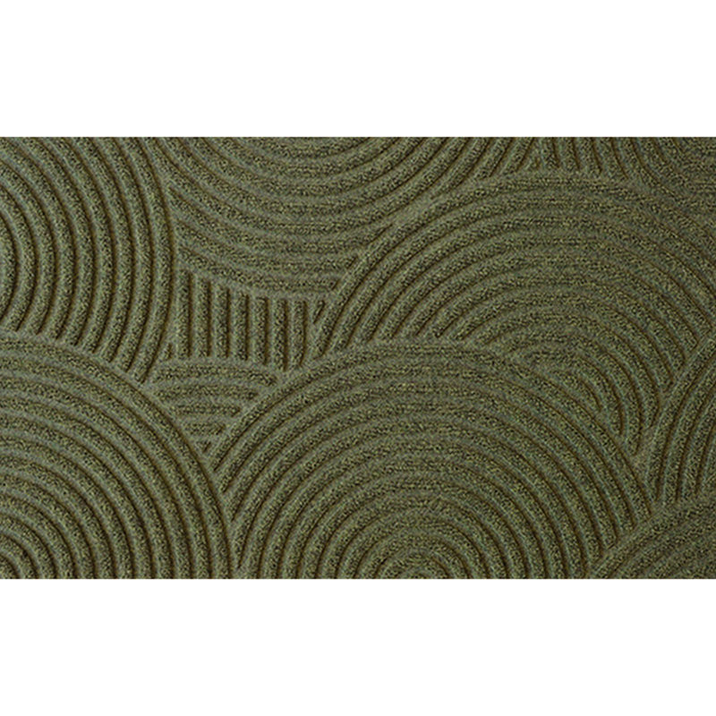 WaterHog® Luxe Put Your Records On Non-Slip Indoor Outdoor Doormat, 21.5" W x 35" L, Olive