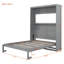 Grand lit escamotable mural avec tablettes-64008504-64008509