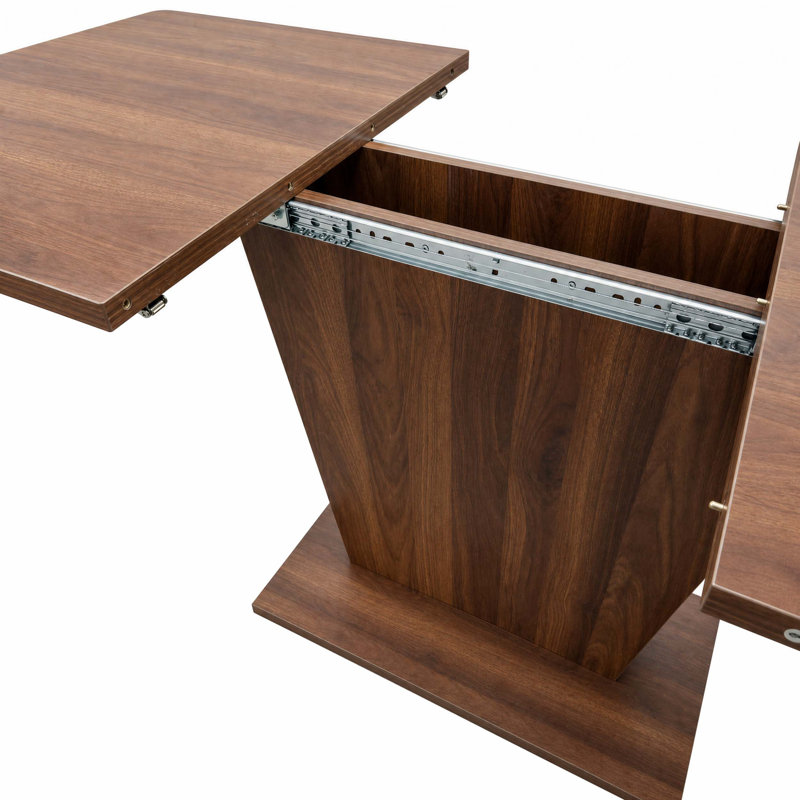 Table de salle à manger extensible moderne pour petits espaces avec une conception compacte et une fabrication robuste.