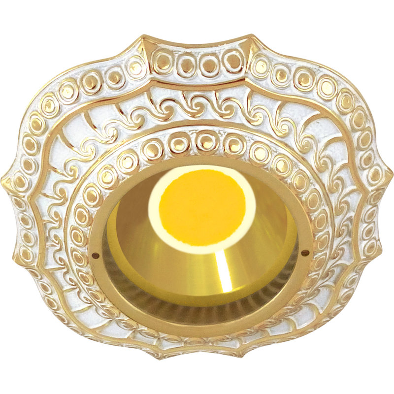 Frenette 7cm Decorative Recessed Trim, Gold/White