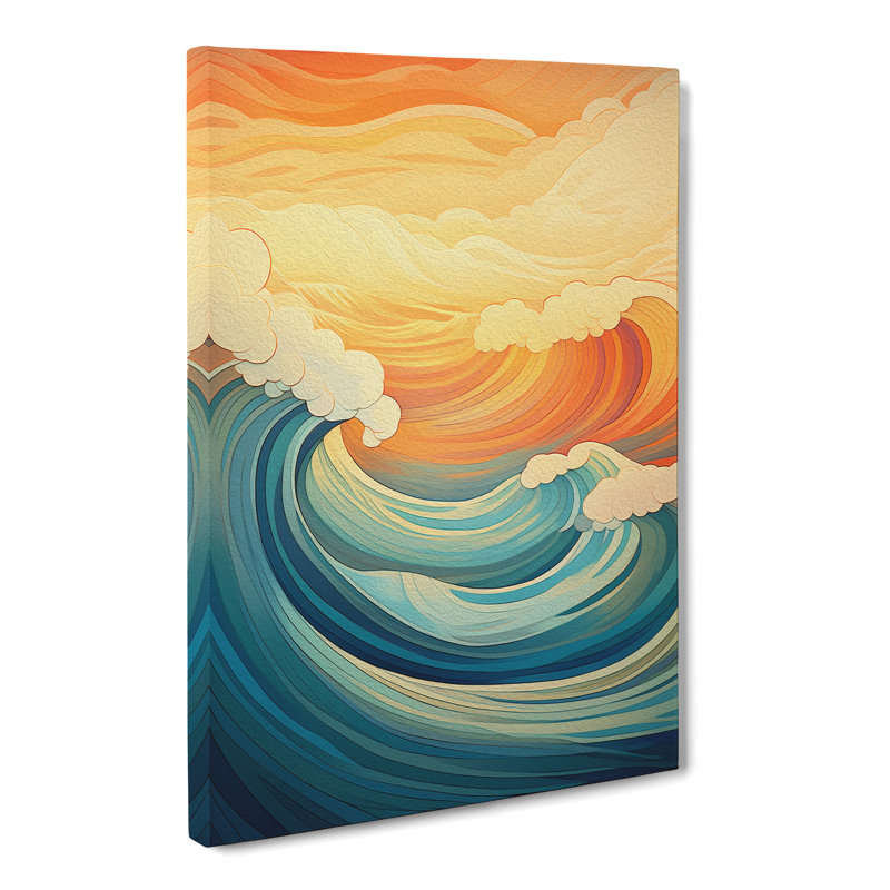 Wave Modern - Print, 76cm H x 50cm W x 3cm D