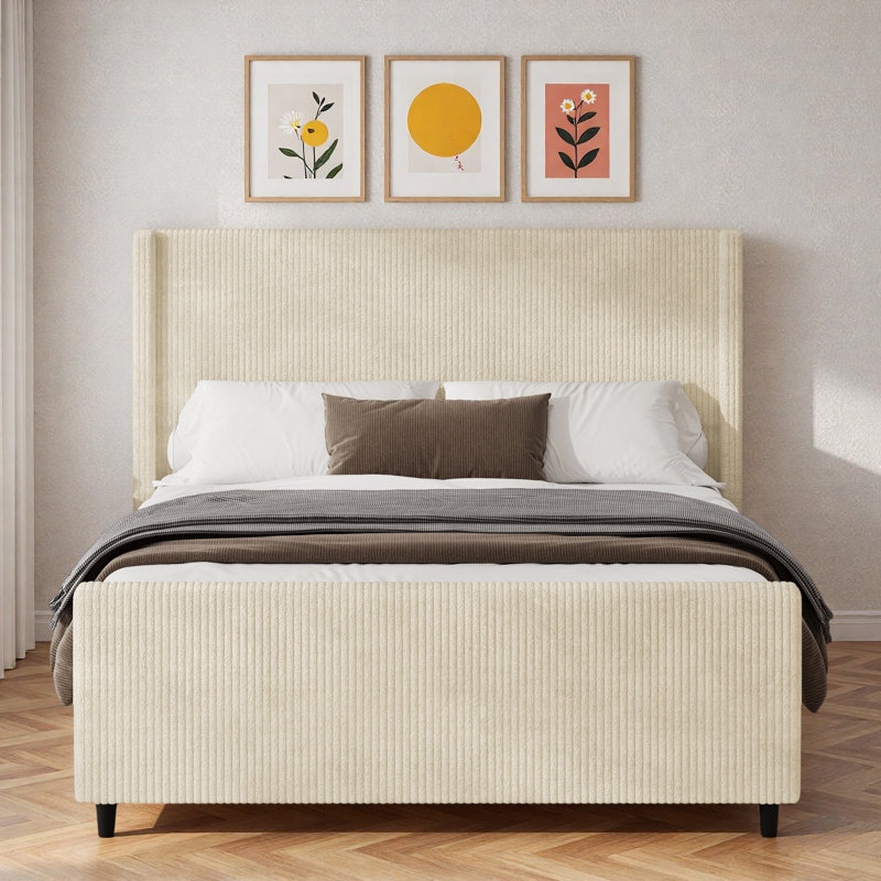 Lit tapissier Corduroy, Grand lit