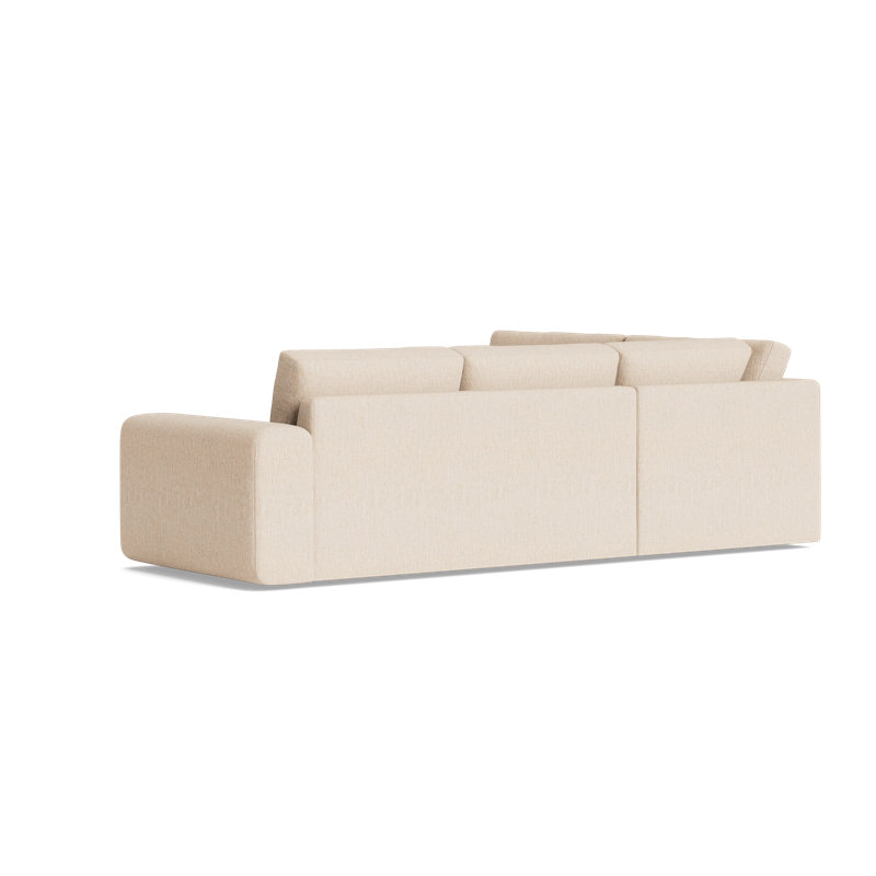 The OG Sectional, Plush Woven - Tan, Left Hand Facing