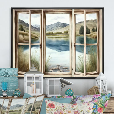Fenêtre vue sur le lac - Lake House Cottage, impressions sur toile