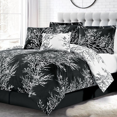 Ensemble d'édredon réversible en microfibre 6 pièces