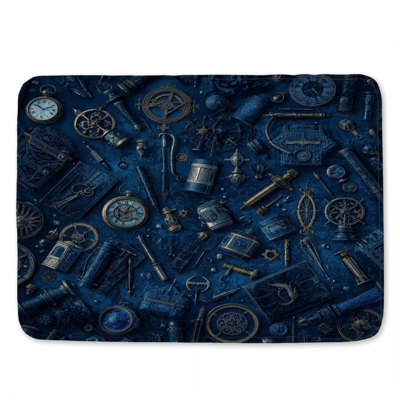 Tapis pour salle de bain Steampunk, L 24 po x L 17 po