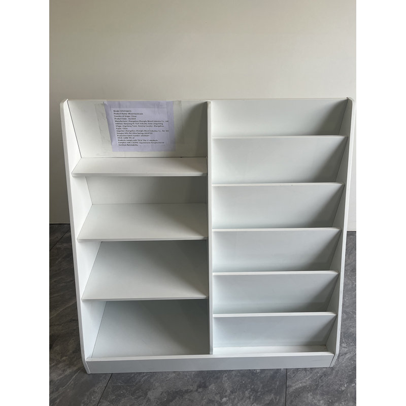 Bibliothèque pour enfants et organisateur de rangement pour jouets, étagère à livres multifonctionnelle en bois pour enfants avec présentoir à bibliothèque