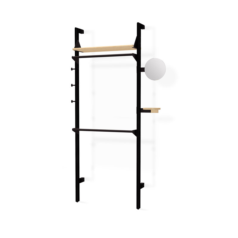 Branch 1 Wardrobe Unit, Black/Blonde
