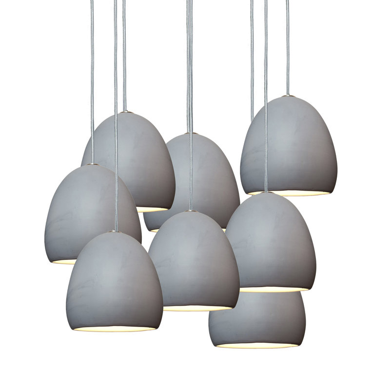Lustre en dôme à 8 lumières Clay, Incandescent, H 100 po