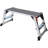 Aluminum Platform Non-Slip Folding Work Bench Drywall Stool Ladder 330Lbs Capacity