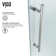 Winslow 58" W x 35" D x 74" H Sliding Frameless Shower Enclosure with 3/8  Clear Glass