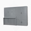 Grand lit escamotable mural avec placard, gris-374198883
