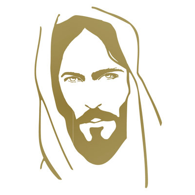 Décalcomanie murale face of jesus