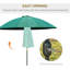 Aarun 279cm Tilt Beach Parasol-55967167