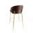 Kira Indoor Upholstered Bar Stool, Dark Brown Faux Leather With Metal Frame, Set Of 2