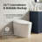 Auto-Opening Tankless Smart Toilet with Built-In Bidet, Foot Sensor and Bubble Wash