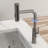 4 Spray Modes Gunmetal Black Faucet, 360 Pull - Down Feature, Splash Functionality, Ceramic Cartridge, Installation Guide, 5.51 Inches Base Depth Kitchen Faucet With In Black, Cartridge For Smooth-1202014798