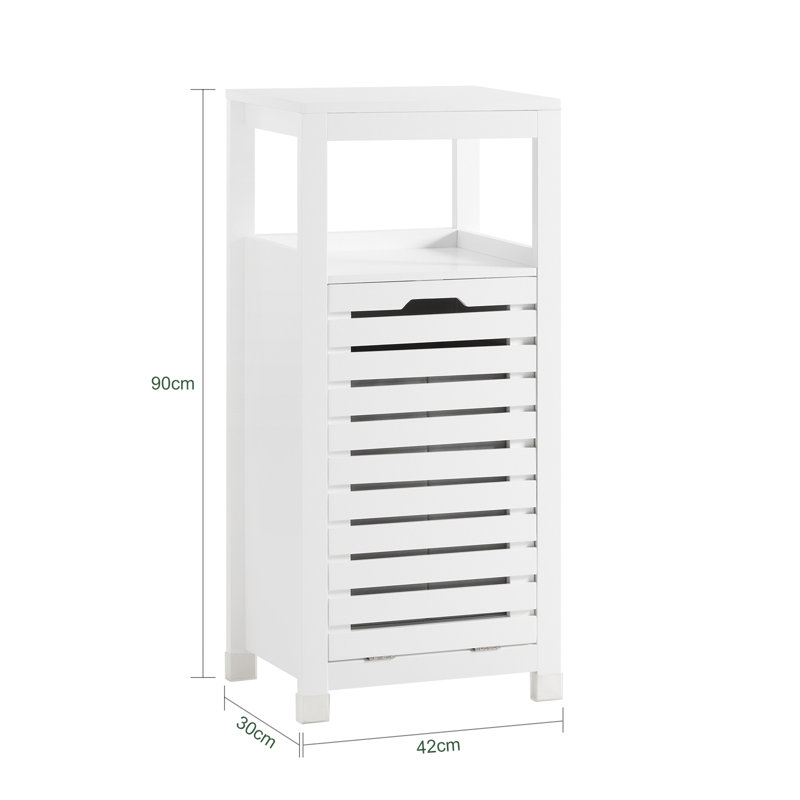 Wood Cabinet Laundry Hamper with Handles
