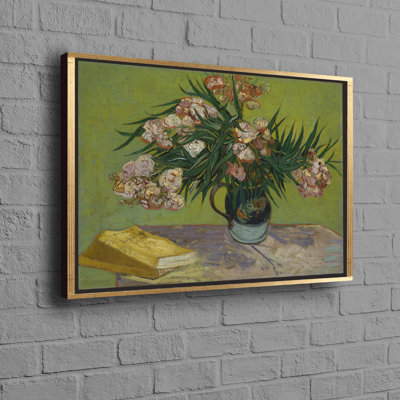 Van Gogh Inspired Oleanders Flower Art Poster Ideal for Home Decor and Personalized Wedding Gifts