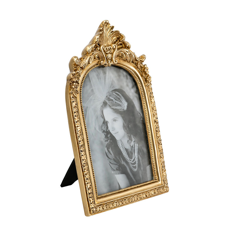 6.5X9.5" Ornate Arched Photo Frame With 5X7" Opening