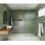 Aurora 36 in. x 78 in. Fully Frameless Fluted Radius Single Fixed Shower Panel-1480847147-1590048590