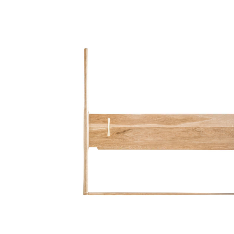 Dansk Solid Wood Bed, King, White Oak