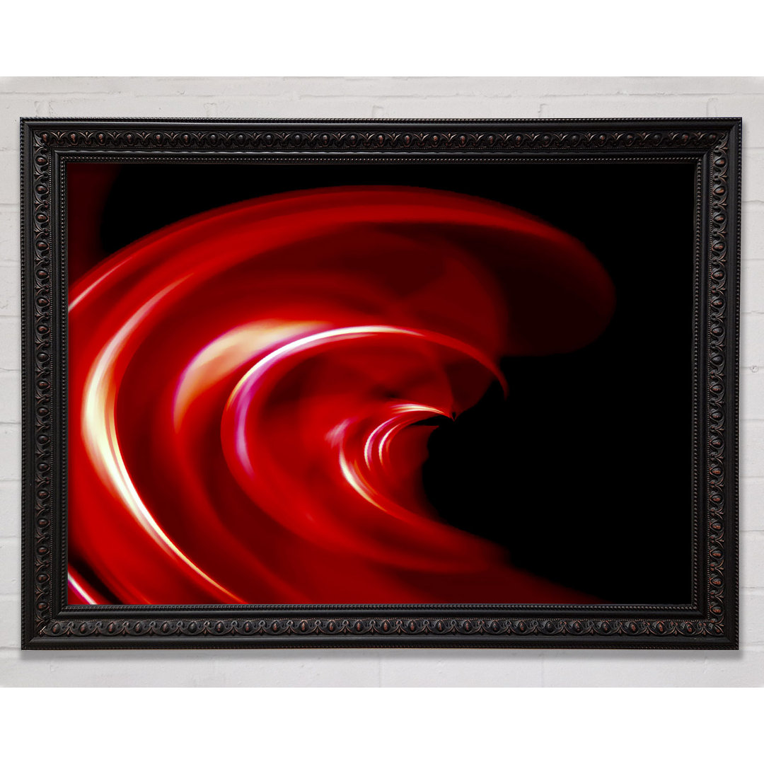 Gerahmtes Wandbild Red Galaxy Twist