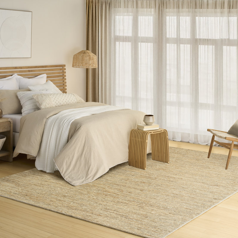 DKNY Pure Cord 9'9" x 13'9" Natural Modern Indoor Rug, Natural, Rectangle 9'9" x 13'9"