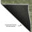 Premium Machine Washable Tweedy Olive Rug-1430366345