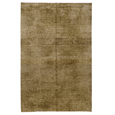 Tapis lime de haute qualité noué à la main