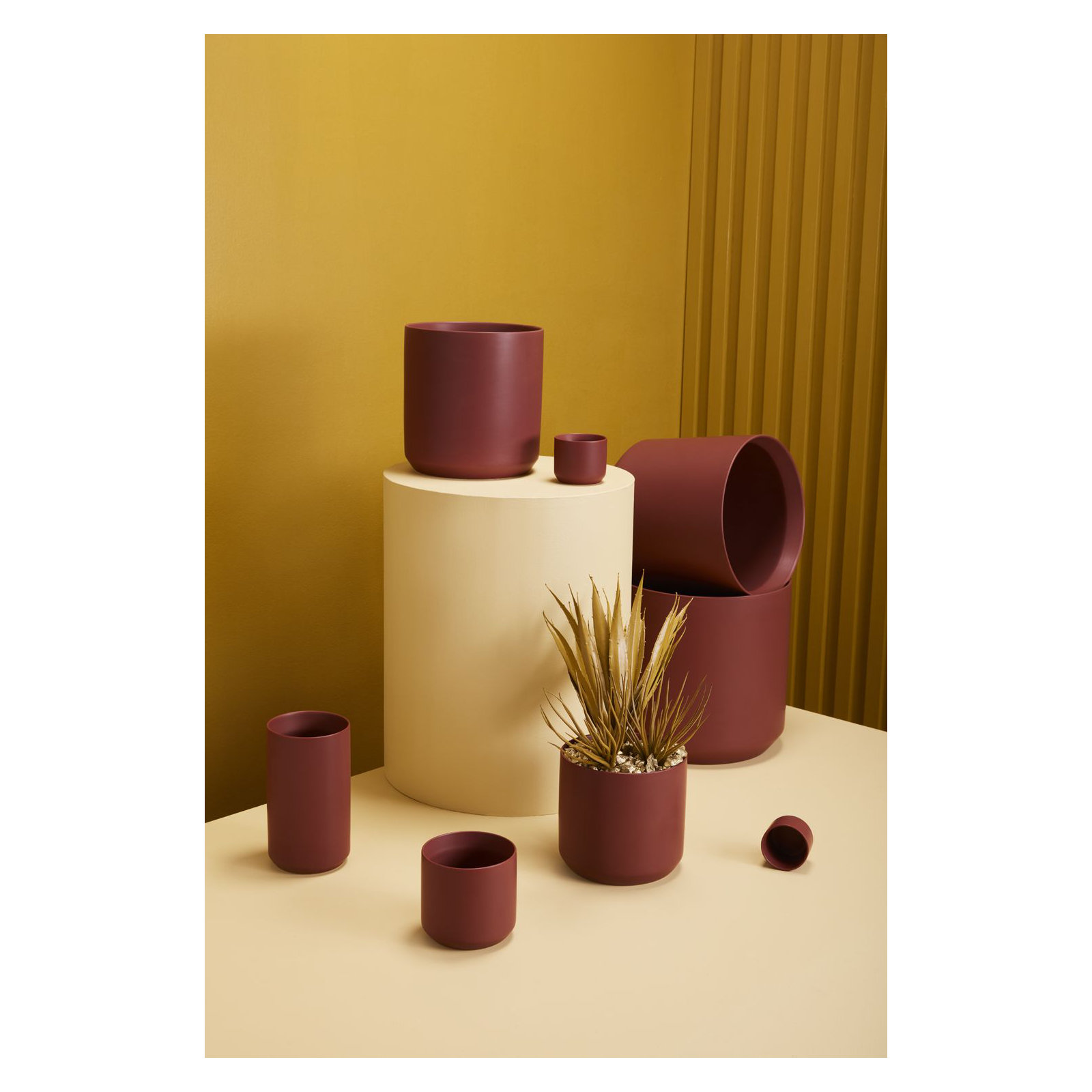 Parsons Handmade Ceramic Pot Planter, 10" H x 10.75" W x 10.75" D, Brown